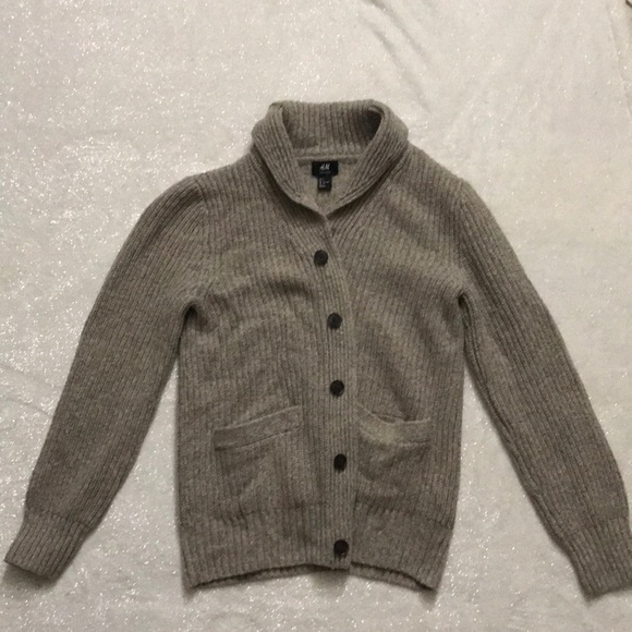 MEN’S BUTTON UP WOOL CARDIGAN - Picture 1 of 5